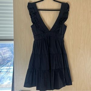 Black lightweight low-back Abercrombie dress